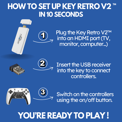 ARCADE PLUG® - RETRO KEY V2™ [40,000+ RETRO GAMES]